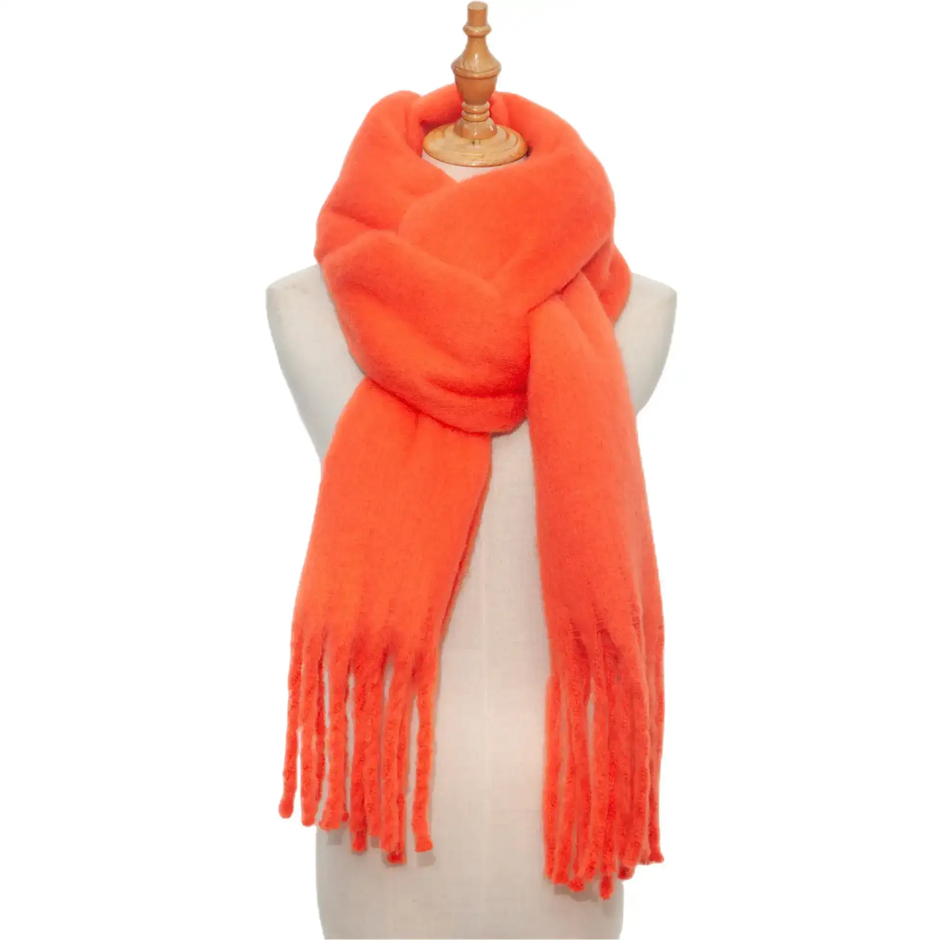 Aldoria – Écharpe pour femme douce et enveloppante en rouge