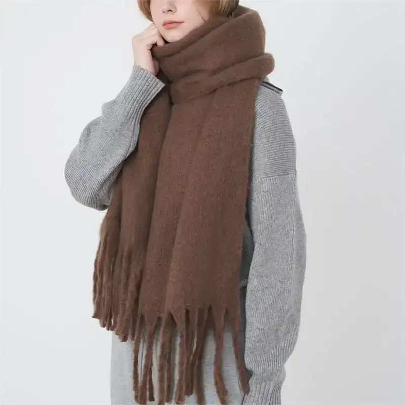 Écharpe marron