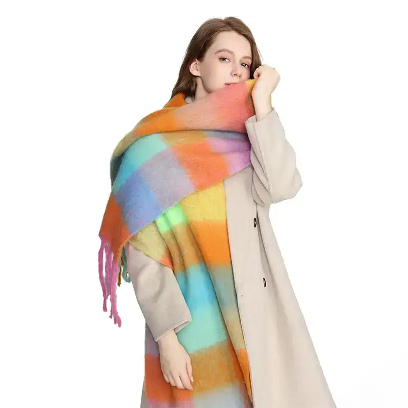 Écharpe dégradé pastel Luzanvia – Écharpe pour femme élégante