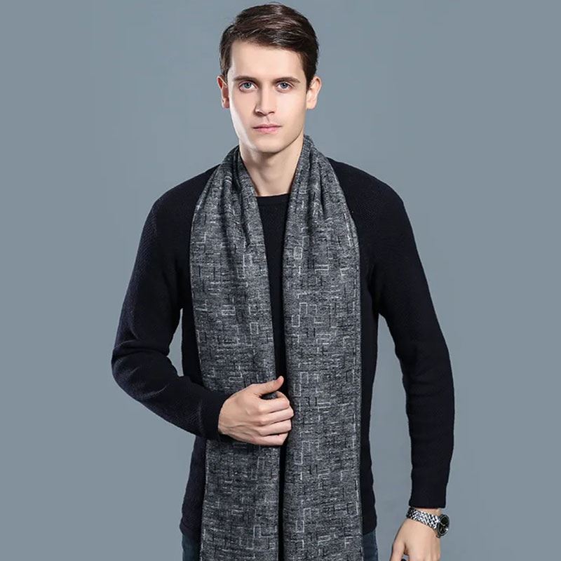 écharpe grise pour homme