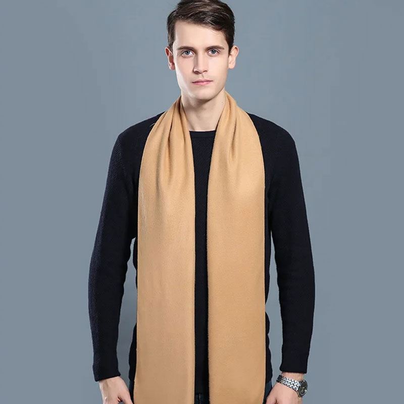 Echarpe étole châle scarf beige nude unie cachemire laine top