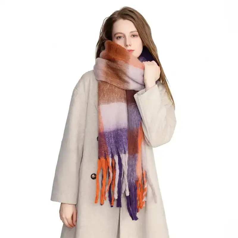 Yvaris – Écharpe à motifs dégradés pour femme