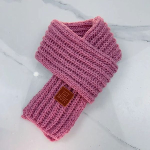 écharpe rose pour enfant