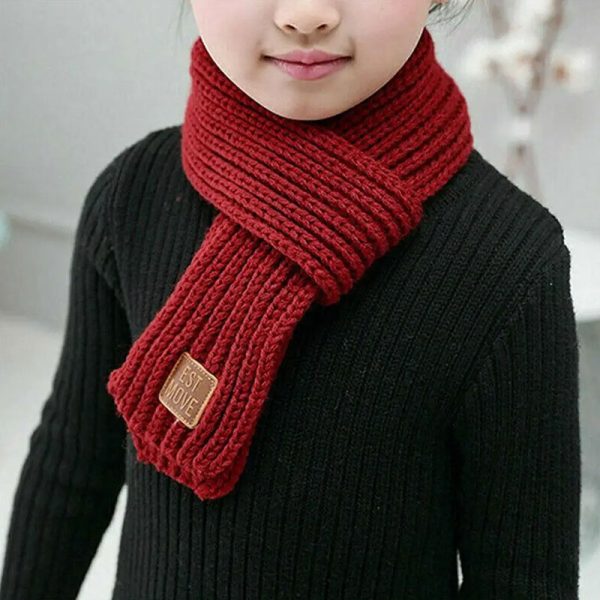 écharpe rouge pour enfant