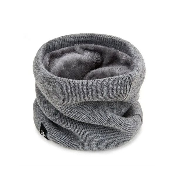 cache-cou polaire gris
