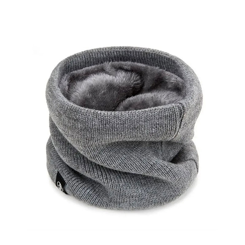 cache-cou polaire gris