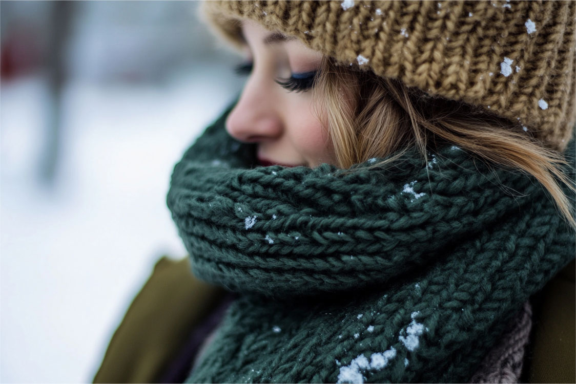 écharpe d'hiver